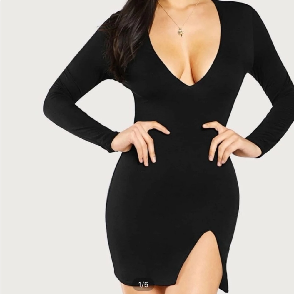 Black little dress.